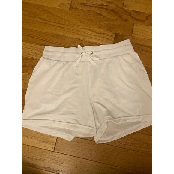 The Sweatshirt Project women's White casual comfort Drawstring sweat Shorts XL - Picture 1 of 8